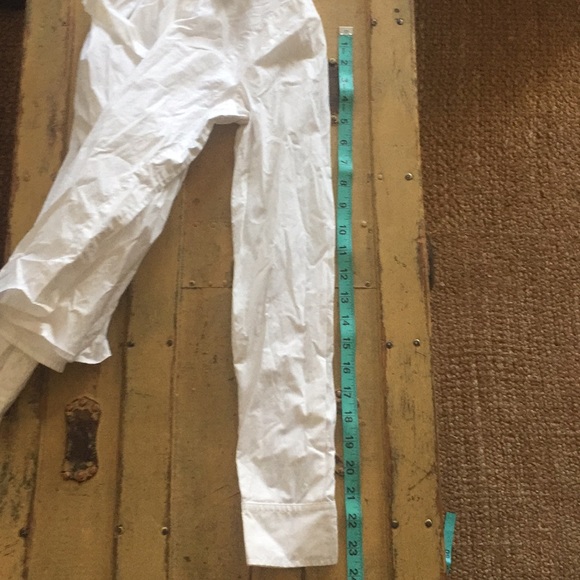 THEORY WHITE BUTTON UP MEASUREMENTS - Picture 6 of 7